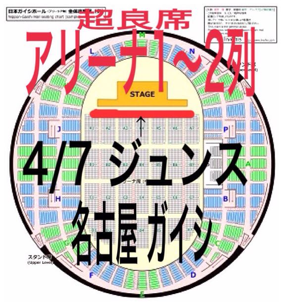 Nagoya Dome Seating Chart
